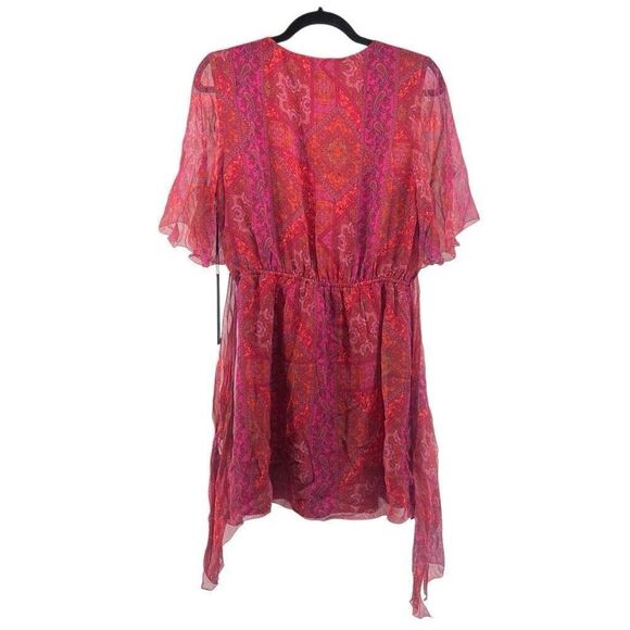 Revolve x House of Harlow Gashi Mini Dress | Red Pink Multi | NWT | Medium - Picture 6 of 17